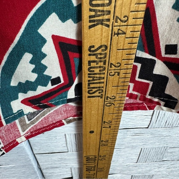 FRONTIER SERIES vintage button down Aztec Long Sleeve Western Shirt southwest - Picture 10 of 12